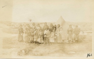 Image: Eskimo [Inuit] group at MacMillan's tent